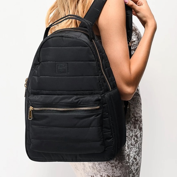 herschel quilted backpack